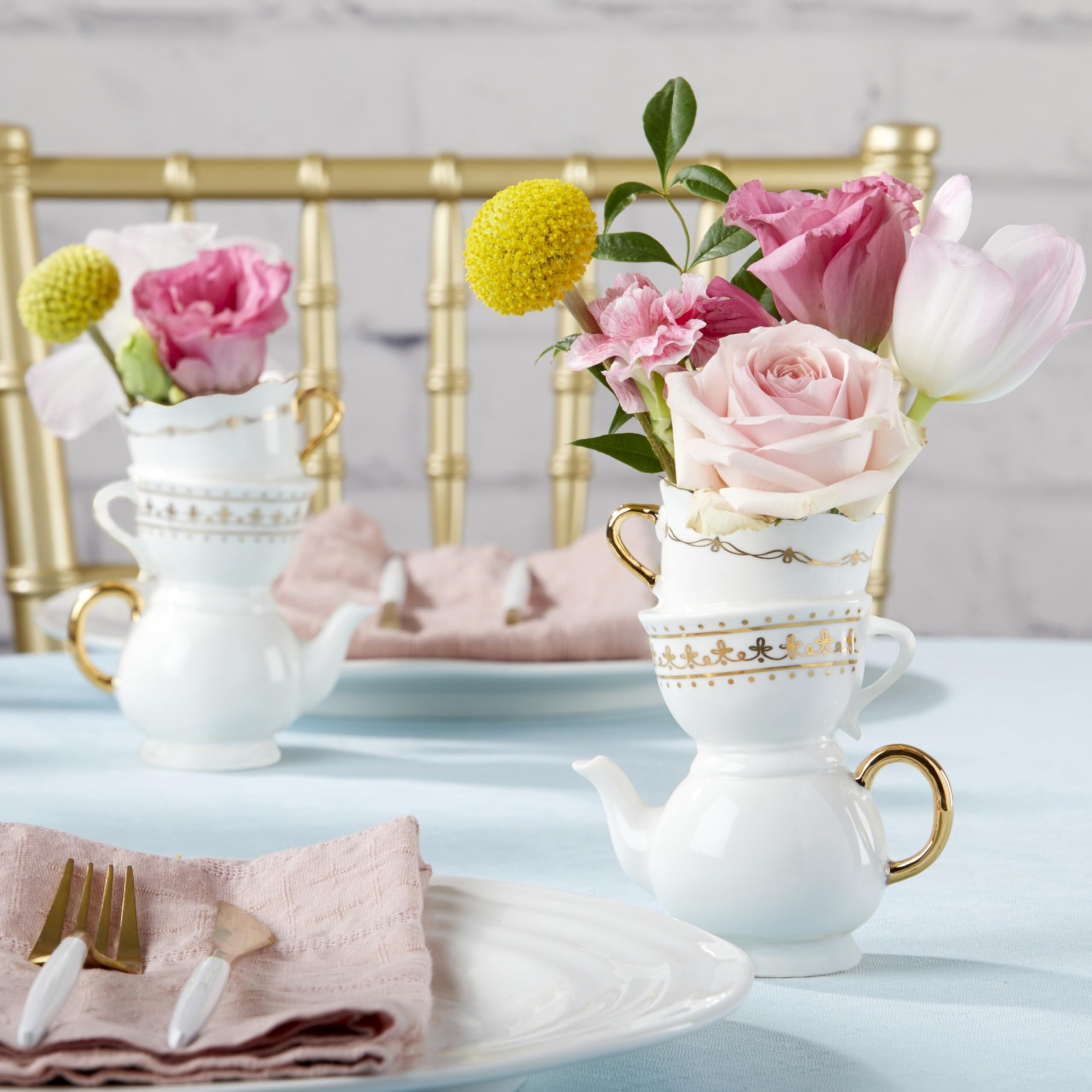 Amazon.com: Kate Aspen Vintage Tea Party Antique Look Ceramic Bud